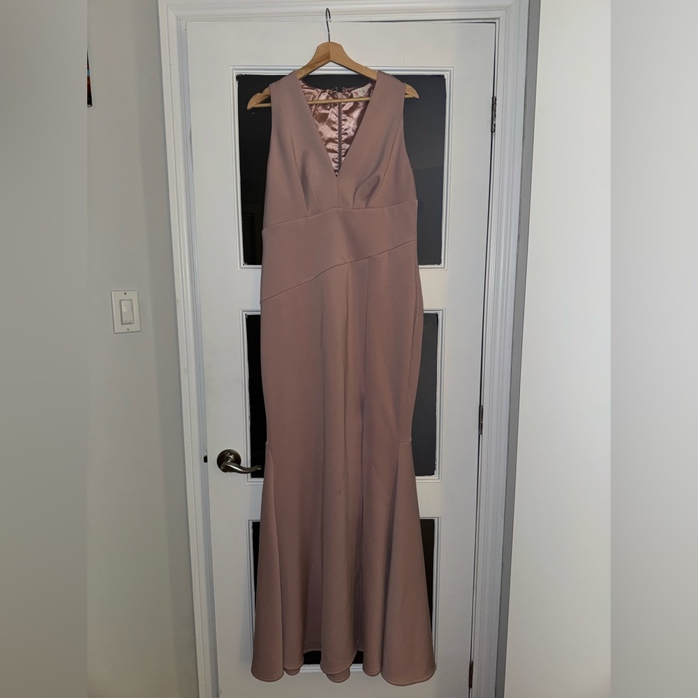 Pink / Mauve Formal Bridesmaid Dress (L)